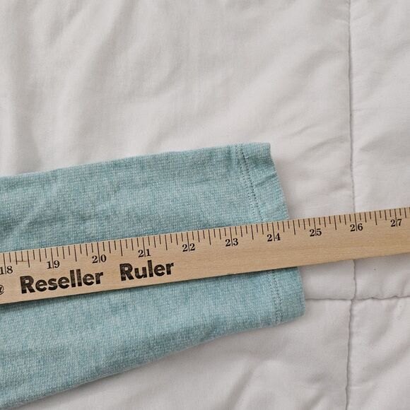 LL Bean Sweater Womens XL Teal 1/4 Button Rugby Pullover Long Sleeve Cotton - Picture 10 of 10